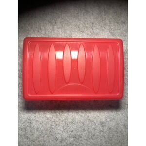 Vtg Eldon Spacemaker 2 Pencil Box Pink Red 1990s Nostalgic Plastic Art/School